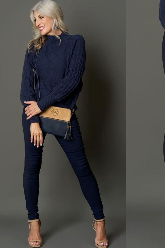 Double Band Legging Navy
