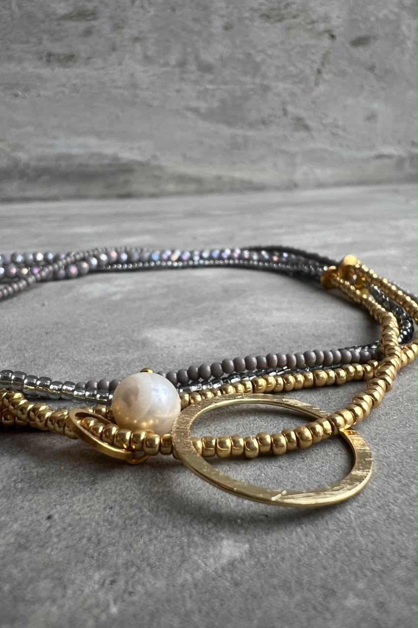 The Double Beaded Heartstring Necklace