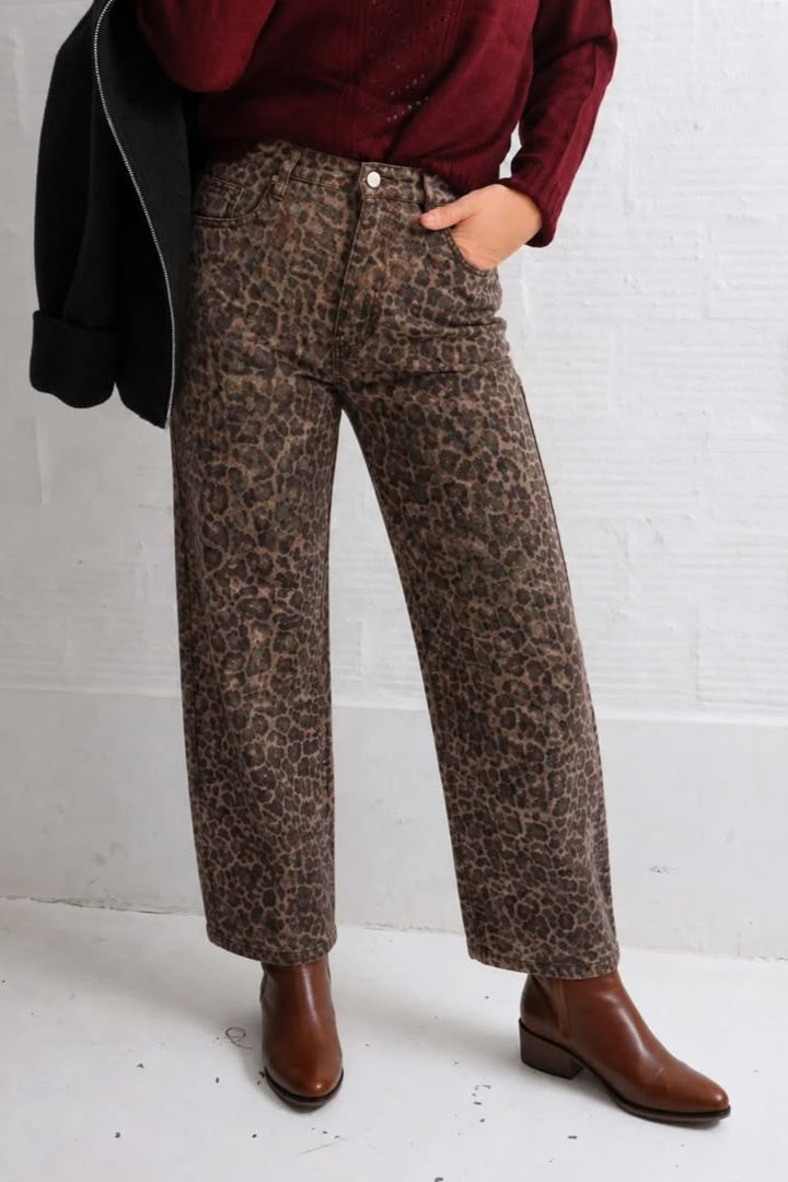 Leopard Print Jeans