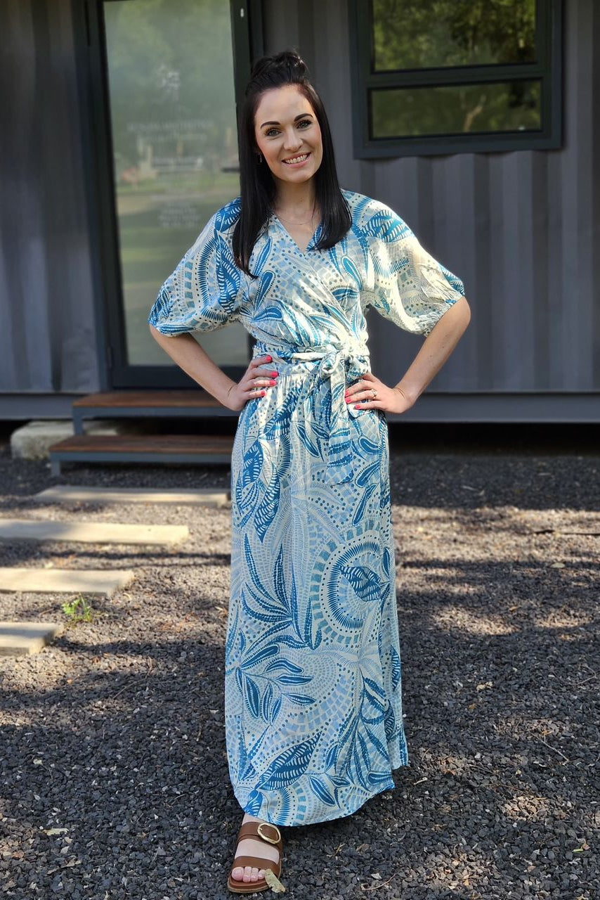 Nicole Dress Mosaic Fern