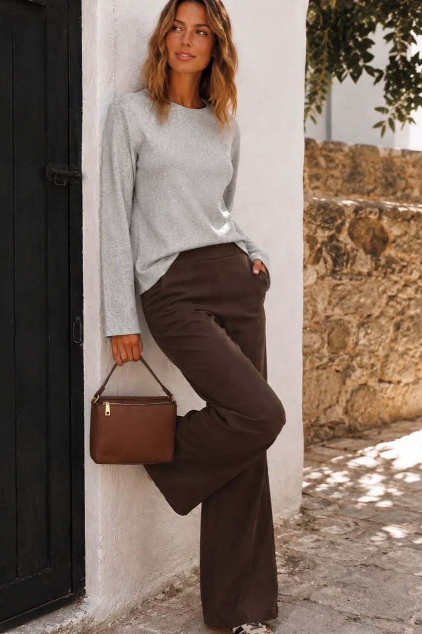 Bengaline Wide Leg Pants