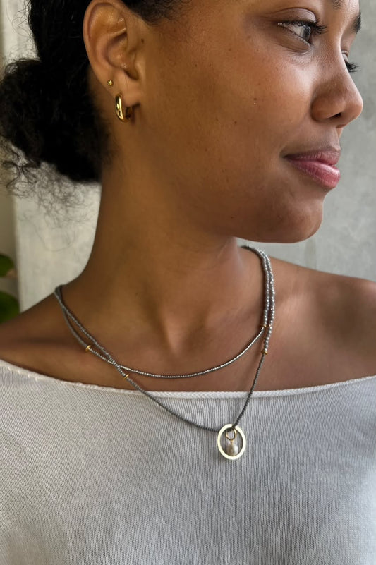 The Double Beaded Heartstring Necklace