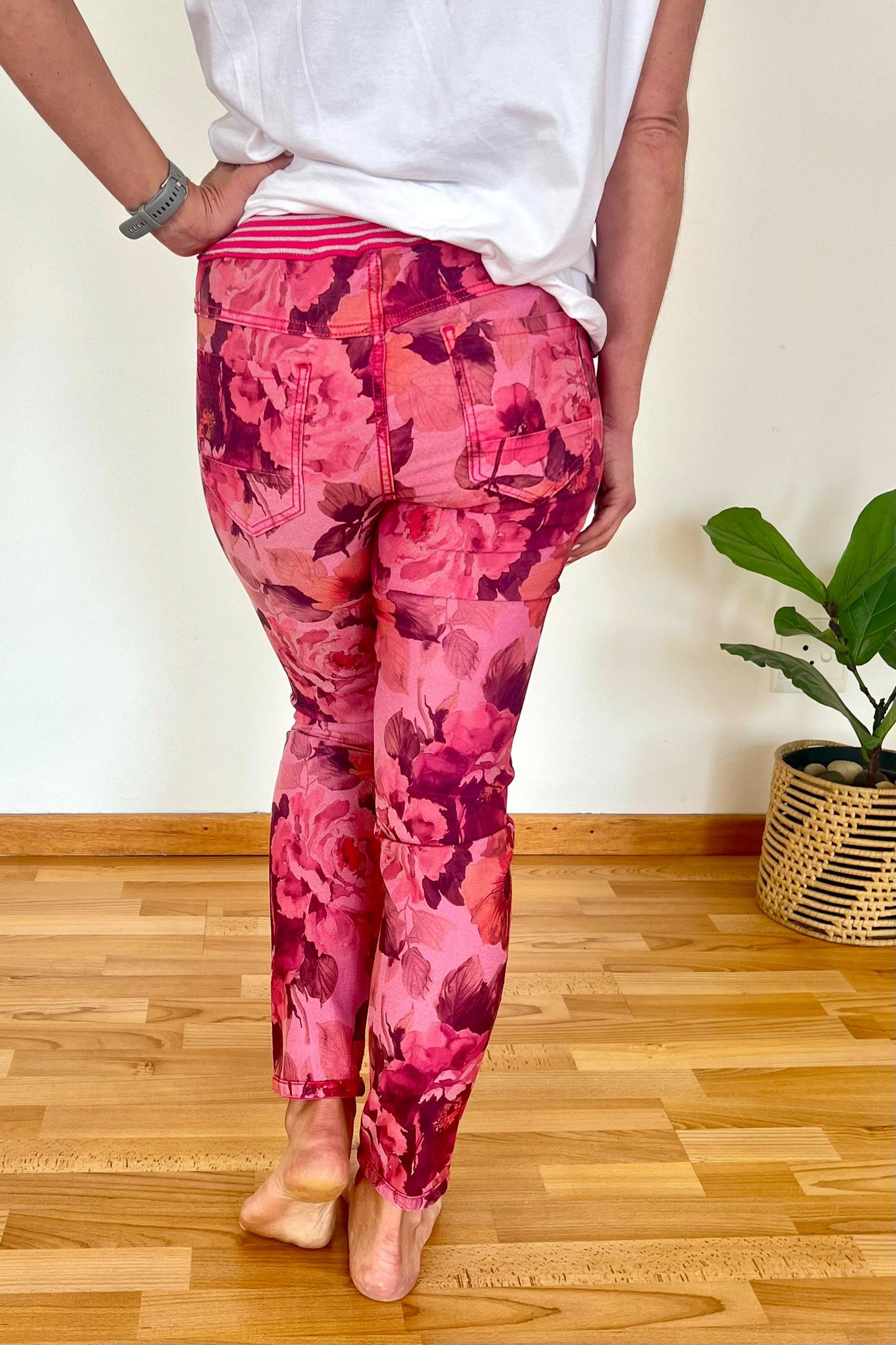 Fiore Rosa Reversable Jeans