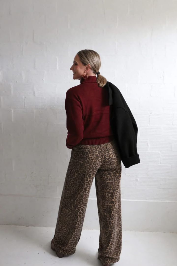 Leopard Print Jeans