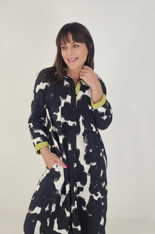 Savannah Dress Black & White