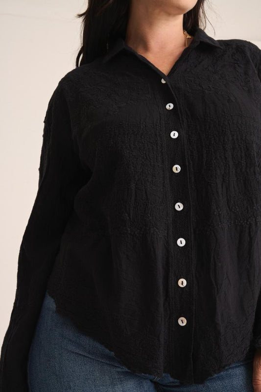 Embroided Shirt Black