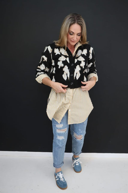 Leopard Cardi Knit