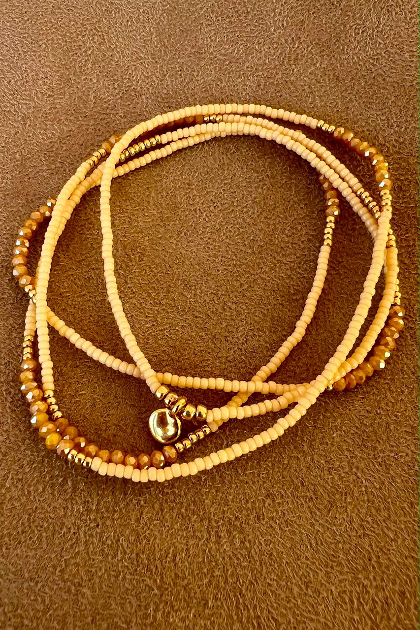 Beaded Five Wrap Bracelets