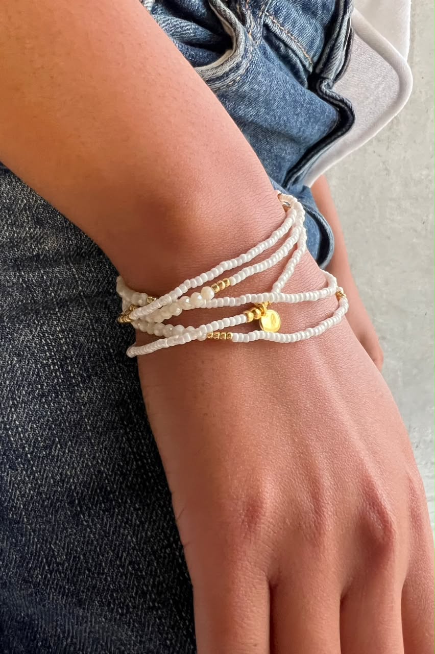 Beaded Five Wrap Bracelets