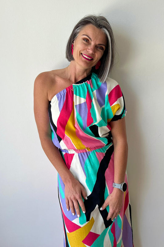 Birthday One Shoulder Dress