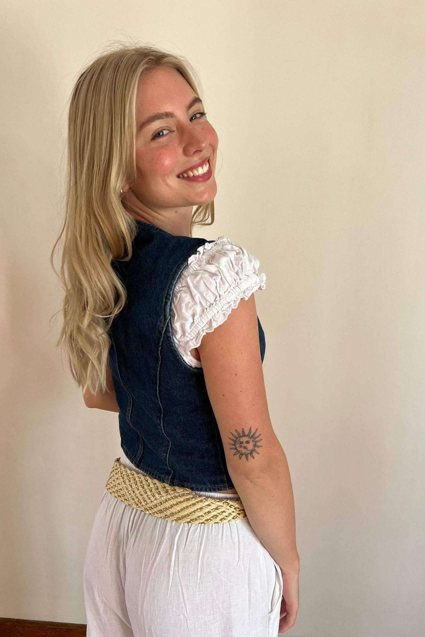 Denim Heart Waistcoat