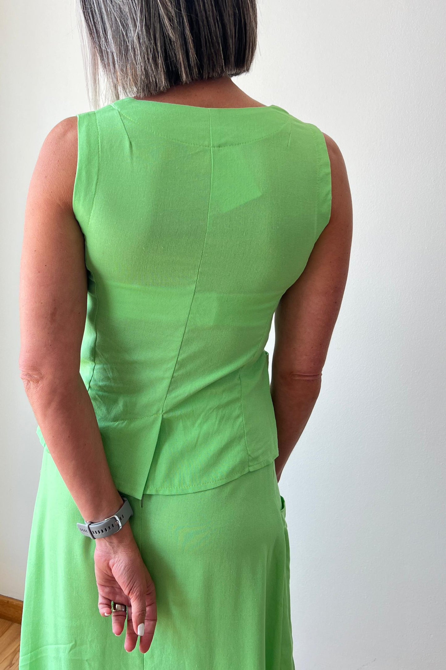 Waistcoat Vest Mint Green